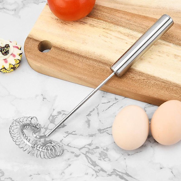 Rustfritt Stål Sausvisp og Eggepisker Flat Fjærskum for Sauser Egg og Melk