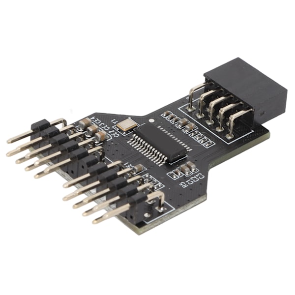 9 Pin USB Splitter 9 Pin til Dual 9 Pin In Line USB2.0 stik hun 1 til 2 han 0,3 meter forlængerkabel USB header Hub