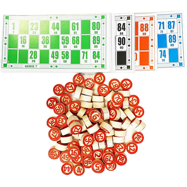 Digitalt tresjakk og 48 kort Bingo brettspillsett Perfekt interaktive bingospill for familien