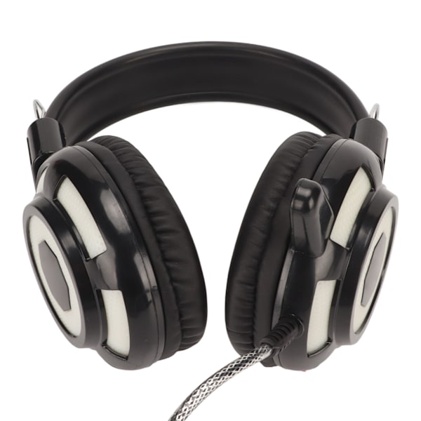 Gaming Headset Dual 3,5 mm og USB-grensesnitt Justerbart volum Stereo PC Gaming Hodetelefoner for PS4 PC Latop