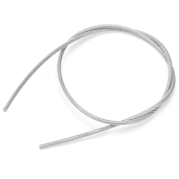 Plastbelagt ståltrådtau 304 20 meter antikorrosjon DIY-håndverk for trekkhenging