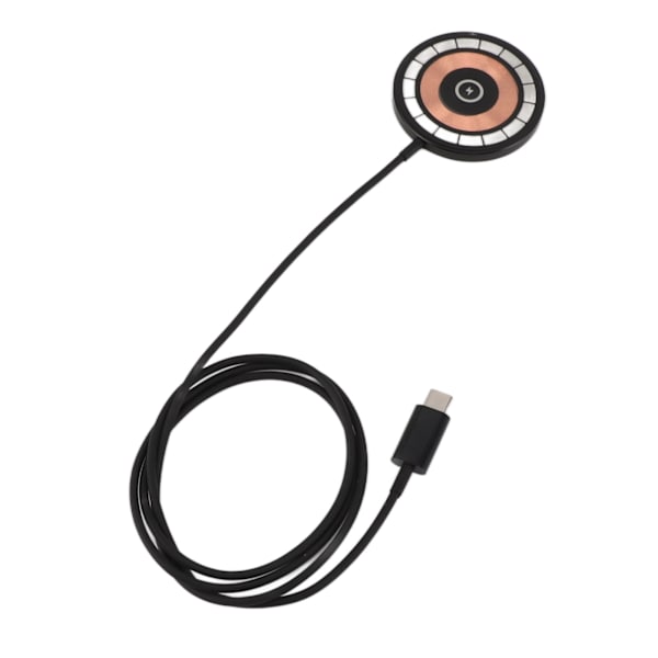 Magnetisk trådløs lader for iPhone 15W hurtig trådløs ladepute rund slank trådløs lader