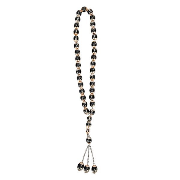 Hartsi Unisex Muslimi Rukoushelmet Pyöreä Rediing Words Rosary Palvonta Tarvikkeet Lisävaruste Musta