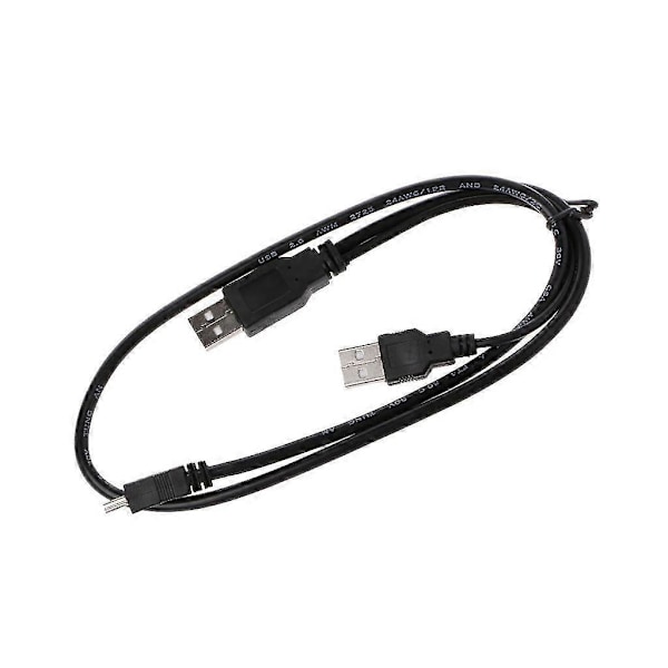 USB 2.0 Type A Han til Han Mini USB Y Splitter Strøm Datakabel Til Mobil HDD