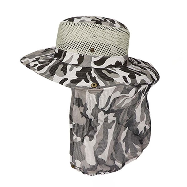 Bucket Hat Fishing Sun Protection Outdoor Fishing Cap Camouflage Grass Green