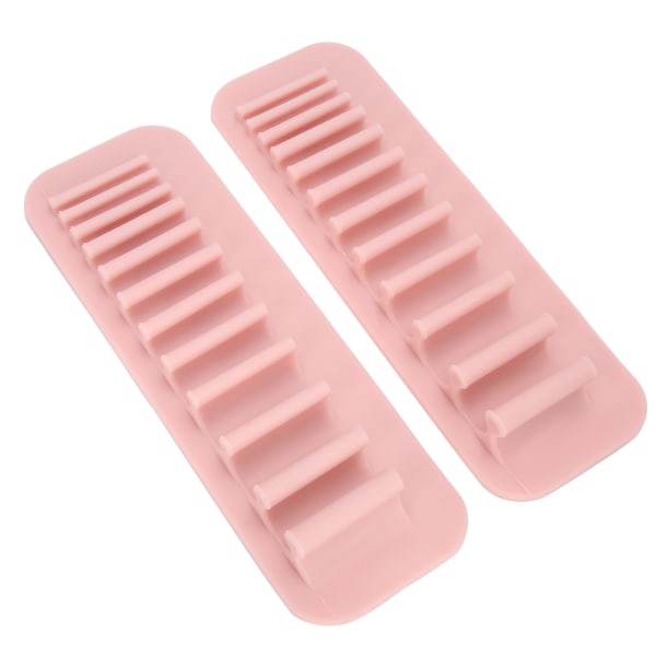 2 stk silikon kosmetisk børste tørkestativ Veggmontert tannbørste lagringsstativ Organizer