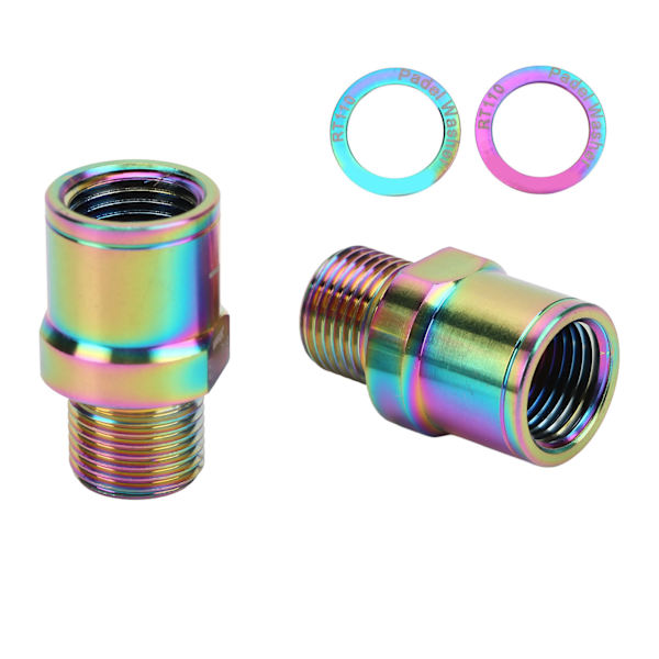 RISK Bike Pedal Extender Titanium Alloy Sykkel Pedal Extended Spindel for terrengsykkel 20 mm Fargerik