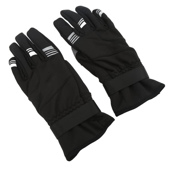 S089 Cykelhandsker Touchscreen Vindtætte Termohandsker Vinter Skihandsker Fuld Finger Sort L