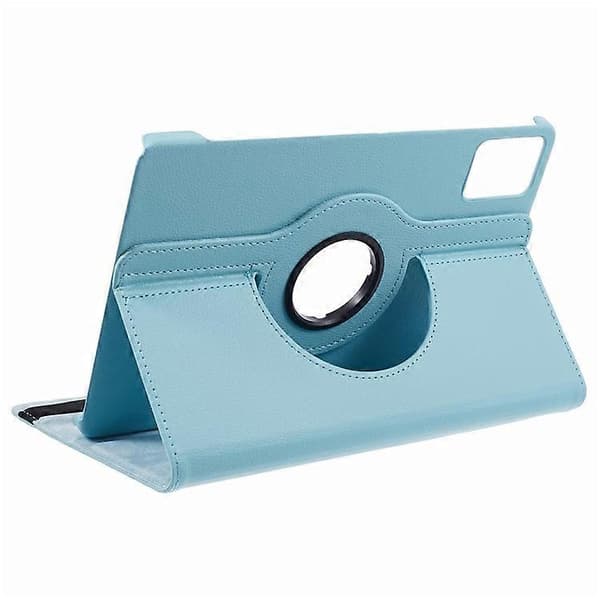 Compatible with Lenovo Tab M11 / Xiaoxin Pad 11 2024 Leather Case Rotating Stand Tablet Case LightBlue