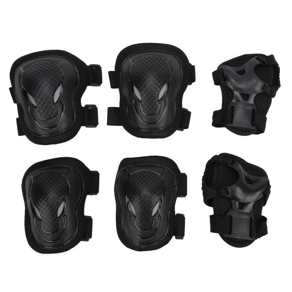 Rullskridsko skyddsutrustning set justerbara knä armbågsskydd handledsskydd bekväma för vuxna