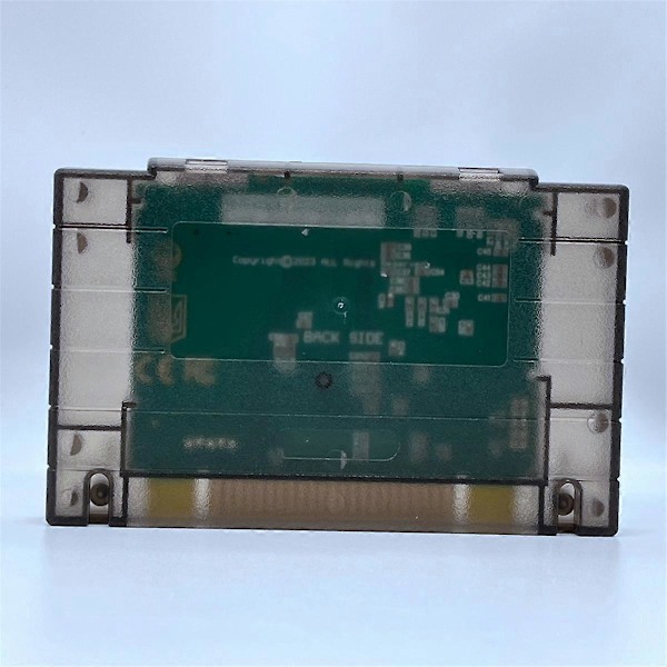 Super til SNES Amerikansk 16Bit Konsol Transparent Sort