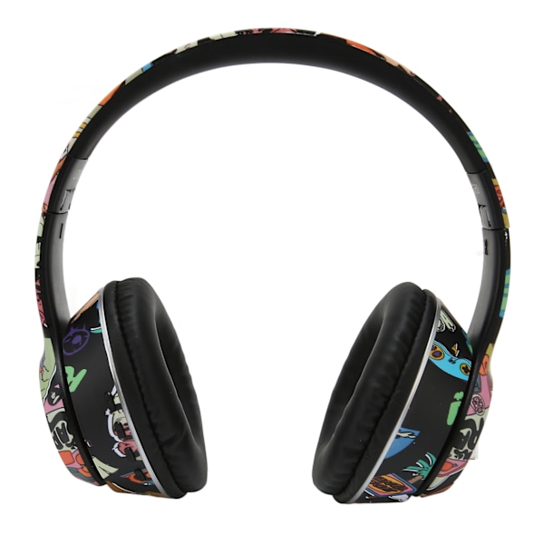 L750 Graffiti Bluetooth-headset med RGB-lampe, der understøtter hukommelseskort, LINEIN-tilstand, trådløst headset med mikrofon til pc, bærbar computer