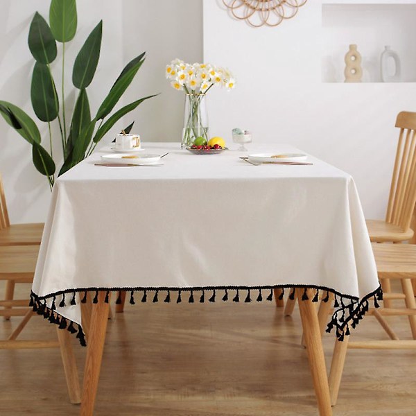 Enkel Modern Rektangulär Duk, Duk 140 x 220CM, Duk för Kök Kaffe Matbord