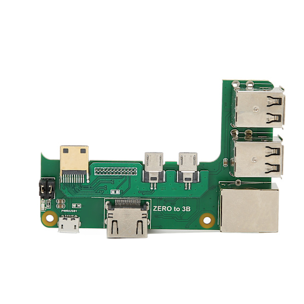 Expansionskort för Raspberry Pi 2W till 3B 3 USB2.0 RJ45 nätverksportadapterkort för allmändator