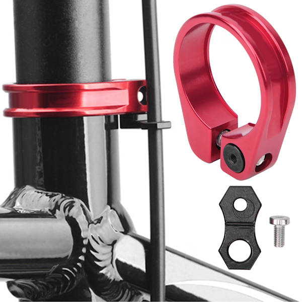 31.8/34.9mm alumiiniseos ultrakevyt pyörän satulaputken lukkoleike pyörän satulatolpan pidikePunainen&nbsp;31.8mm