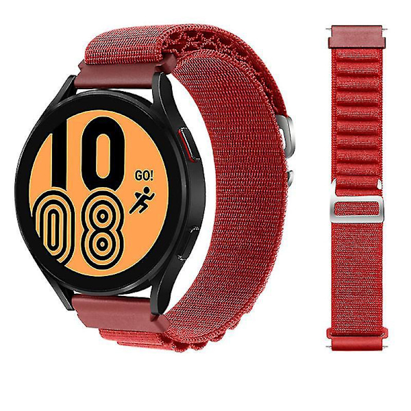 Universellt justerbart nylonarmband för Coros Pace 2 / Coros Apex 42mm - Lysande Röd