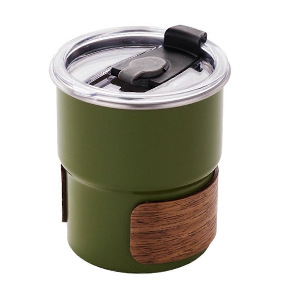 Utomhus Anti-Skållnings Campingmugg Högtemperatur Kaffekopp Grön