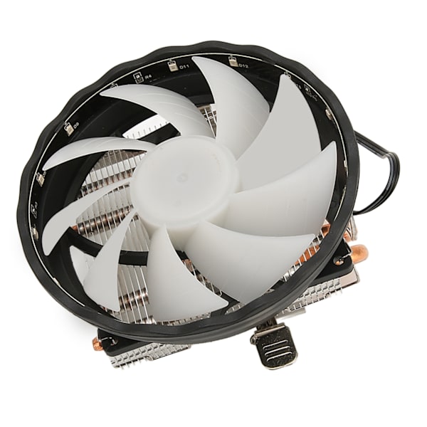 12 cm CPU-køler 3-bens interface Lav støj Stærk varmeafledning Computer CPU-køleventilator med RGB-lys