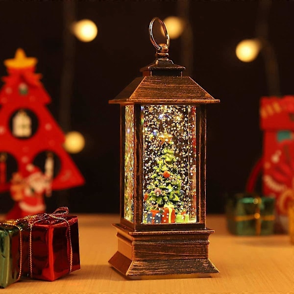 Julesnøballer Nattlampe, Hjemmedekorasjon Snøkule, Juletre Lantern, Juleferie Hjemmeinnredning Ideelle Gaver Juletre