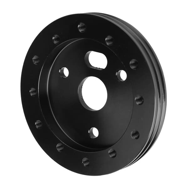 Universal rat til Grant 3-hullers 0,5 tommer navafstandsstykke til 6-hullers adapter (sort)