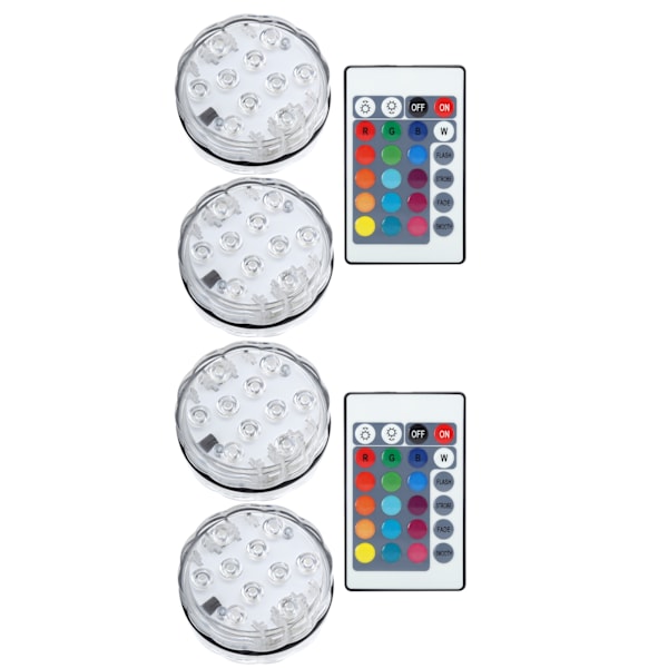 Upotettavat LED-valot RGB-vedenpitävät vedenalaiset lamput kaukosäätimellä uima-altaan sisustukseen