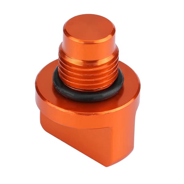 Motorcykeltillbehör Orange Aluminiumlegering Oljepåfyllningslock