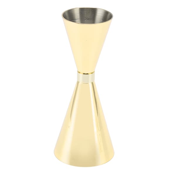 Jigger Rostfritt Stål 30mm till 60mm Elegant Flexibel Jigger Kon för Cocktail Bartending Guldplätering