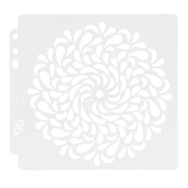 9 kpl Mandala-stencilit - Turvallinen, luotettava ja kestävä PET-ontto-pohja maalausta varten, leimoihin ja skräppäykseen