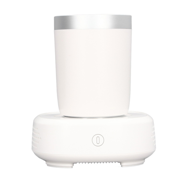 36W Hjem Hurtig Krus Kop Køler Desktop Kaffe Drik Mælk Øl Varmer Køler Hvid 100‑240V EU Stik