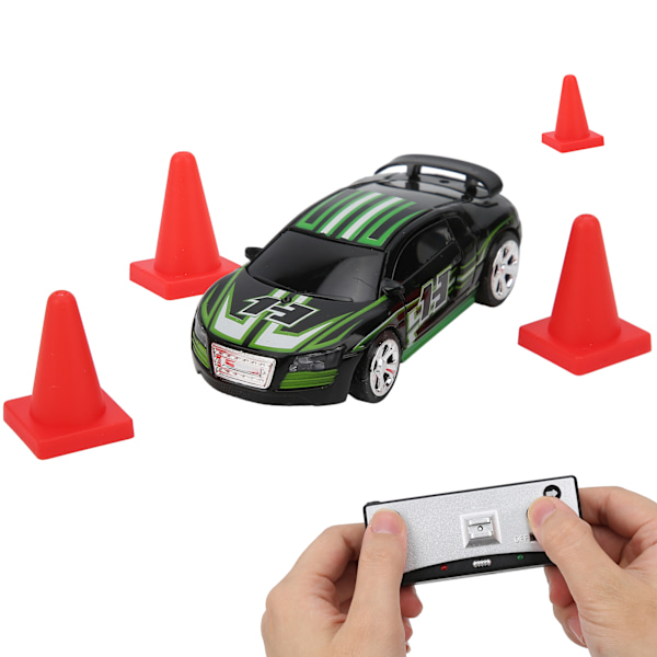 Mini RC-auto Can Box -virtalähde, nelitieohjaus, APP-kaksoistila, lapsen lelu, malli (musta)