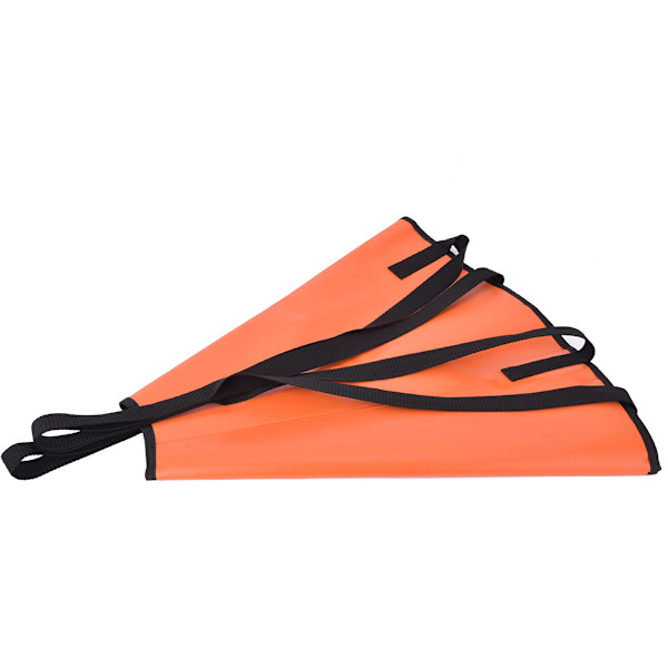 PVC Drift Sock Sea Anchor Traction Rope Buoy Floating Ball Sea Brake System for CanoeOrange