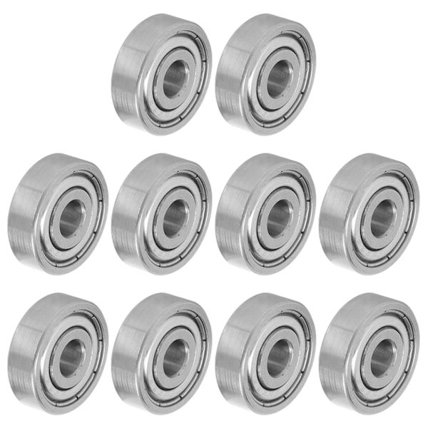 10 stk kulelager lydløse rustfritt stål longboard rulleskøytehjul tilbehør S625Z
