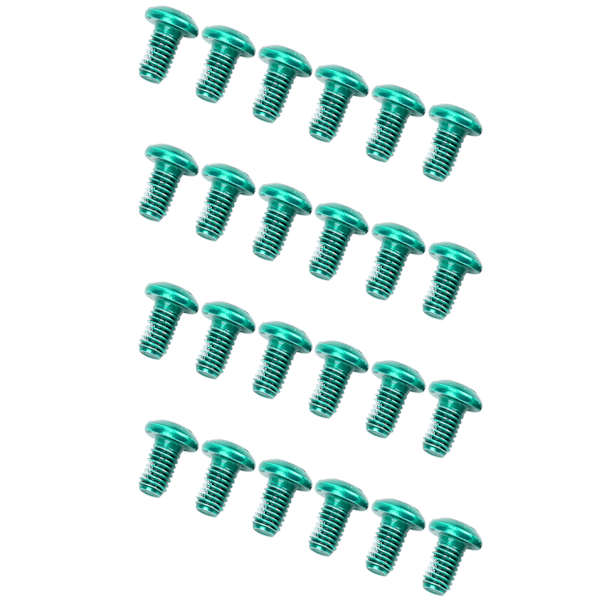 ZTTO 24PCS Legering Stålbultar för Cykelbromsskivor Mountainbike M5x10mm Skivbroms T25 SkruvGrön