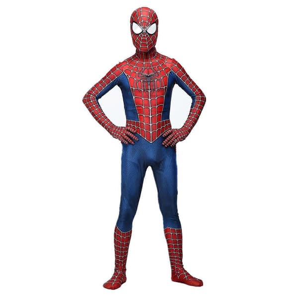 Raimi Spider Man Bodysuit Superhelte Cosplay Kostume Voksen Jumpsuit S