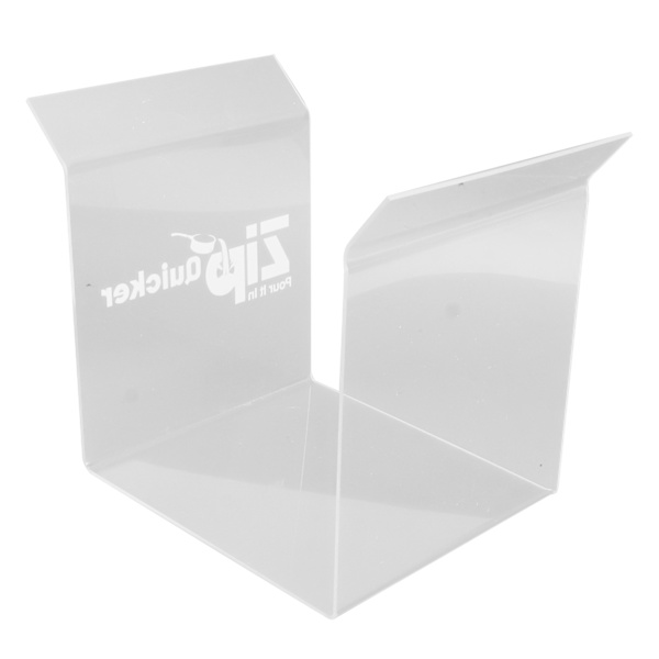 Ziplock-påshållare, påshållare i akryl, handsfree för att hälla rester, matpåshållare för kök, hem L
