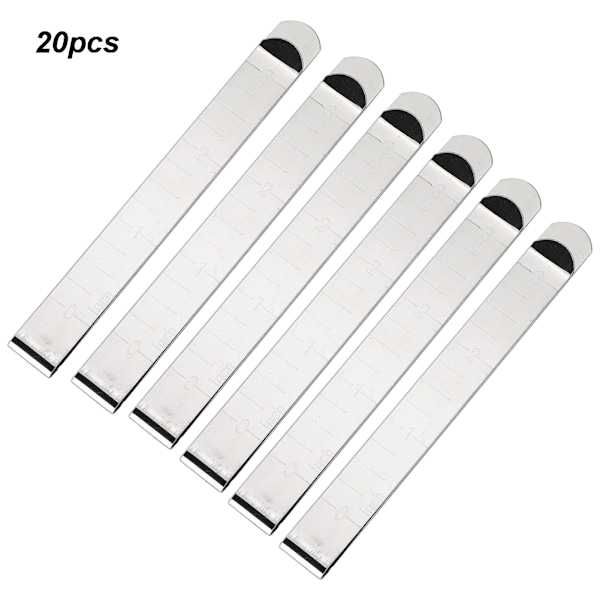 20 st Hemningsklämmor Set 3 tum Fix Metall Mätlinjal DIY Markör Symaskiner Tillbehör