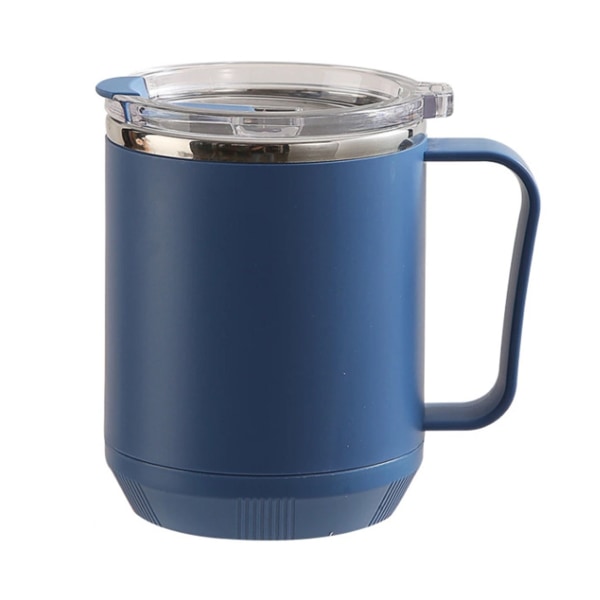 Kaffe Mugg 460ml 304 Rostfritt Stål Liner Läcksäker Elegant Bärbar Mugg för Utomhusaktiviteter Blå