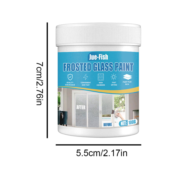 100 ml frostat glas sprayfärg för hemmakontor badrum inomhus utomhusbruk