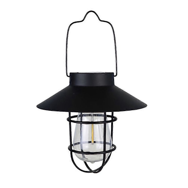 Vedenpitävä aurinkokennolamppu ulkokäyttöön puutarhaan, patiolle, joulukoristeeksi, vintage-metallinen riippuvalaisin juhliin, tyyli 1