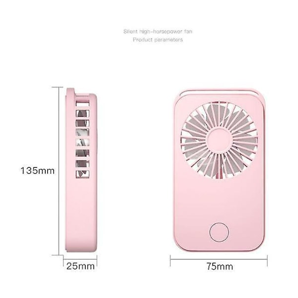 Bærbar Håndholdt Mini Ventilator USB Genopladelig Kompakt Design