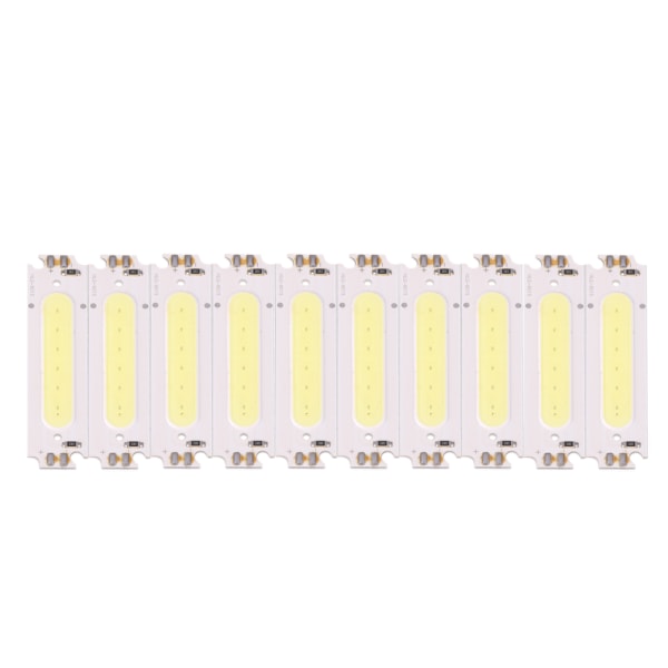 10 st DC 12V 2W COB Chip ljuskälla Passar för gör-det-själv LED-lampa belysningsarmaturer Billjus (vit)