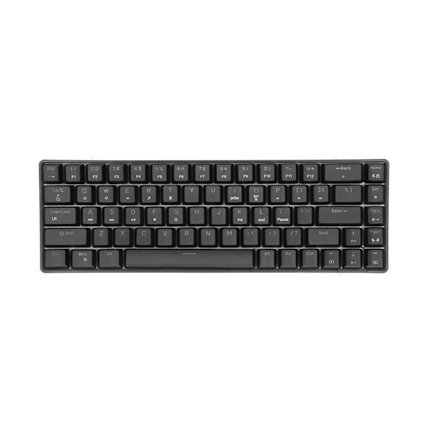 Mekanisk tastatur Blå bryter N‑Key Rollover Bærbar 68 taster RGB Gaming tastatur for datamaskin bærbar PC Svart Blå bryter RGB lys