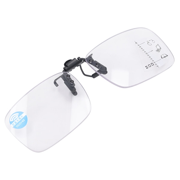 Multifokus-lesebriller Blå belysning Blokkering Clear Eyesight Clip On Briller for eldre +200