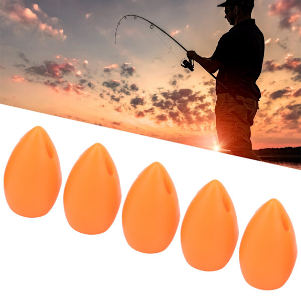 50 stk oransje flytende vann langskudds hjelpemiddel fly krok lokkekaster fiskeutstyr oransje