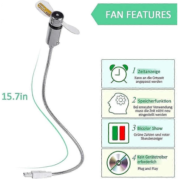 Dww-Mini USB-fläkt flexibel LED för bärbar dator PC