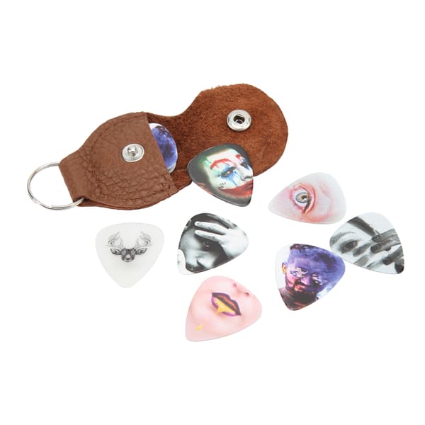 13 stk. gitarplekter medium celluloid gitarplekter med boks instrumenttilbehør