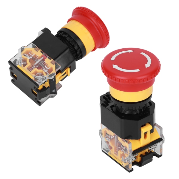 3st Nödstopp Push Switch On Off Industrial Parts Engineering Plast 440V 10A 22mm