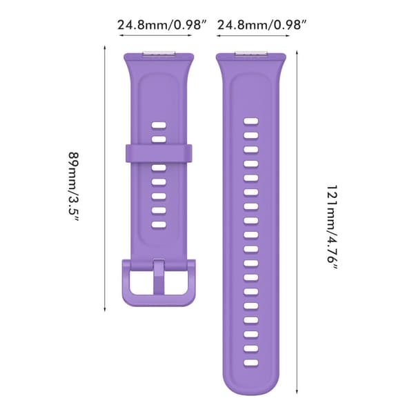 Smart Watch Erstatningsremme Smart Watch Blød Silikonerem til FIT2 Lilla