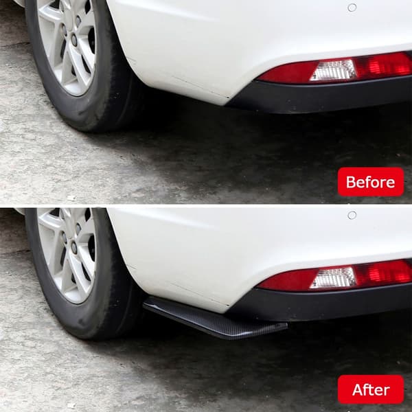 Universal Spoiler Kulfiber Tekstur Bagkofanger Læbe Diffuser Splitter Deflektor
