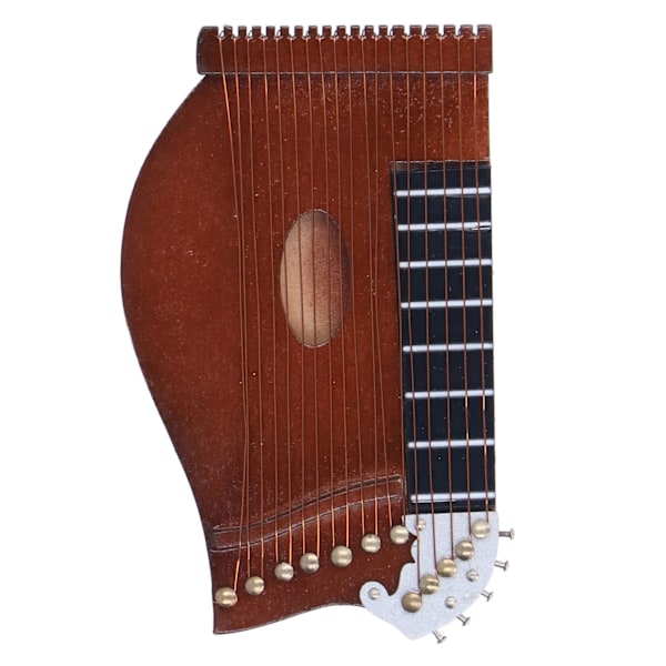 Guzheng Model Træ Miniature Guzheng Musikinstrument Model Display til Hjemmeindretning
